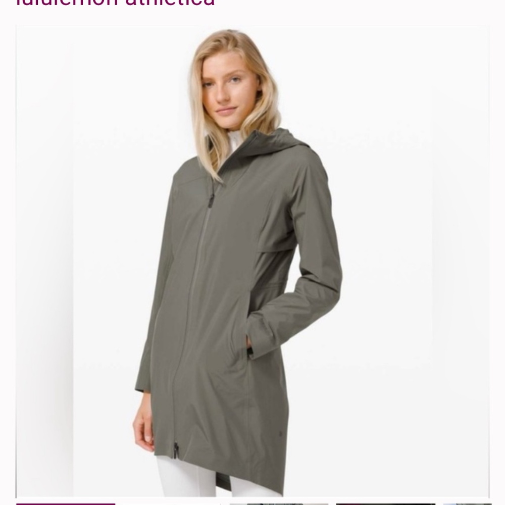 Lululemon Rain Rebel Green Jacket (Size 4)
